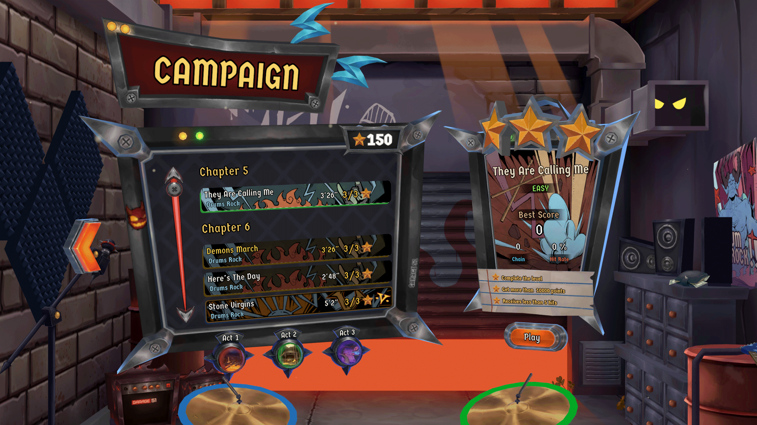 Drums Rock song list