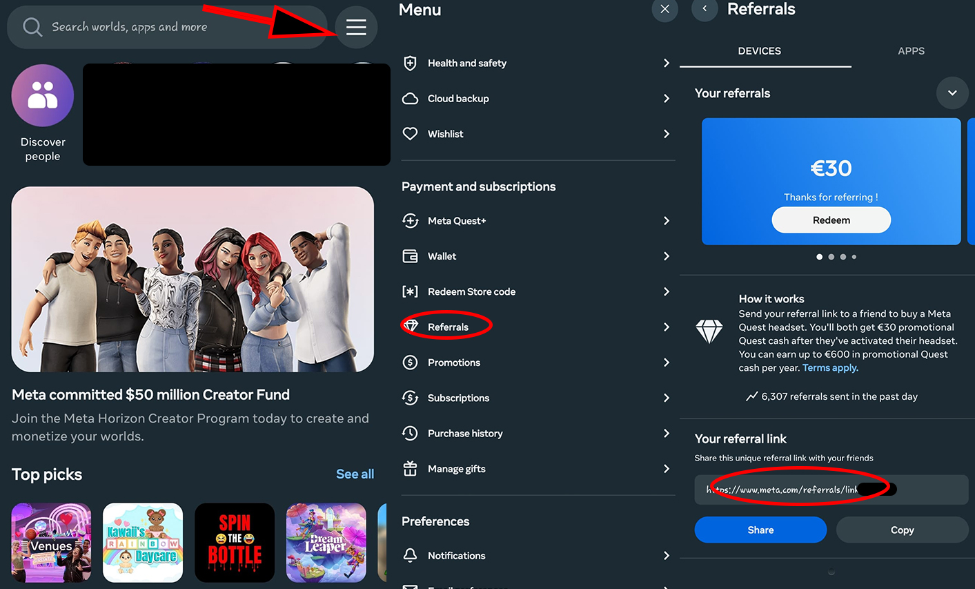 Referido Meta Quest - 2
