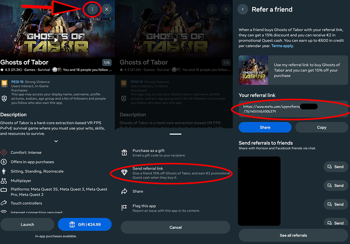 Referido juegos y aplicaciones