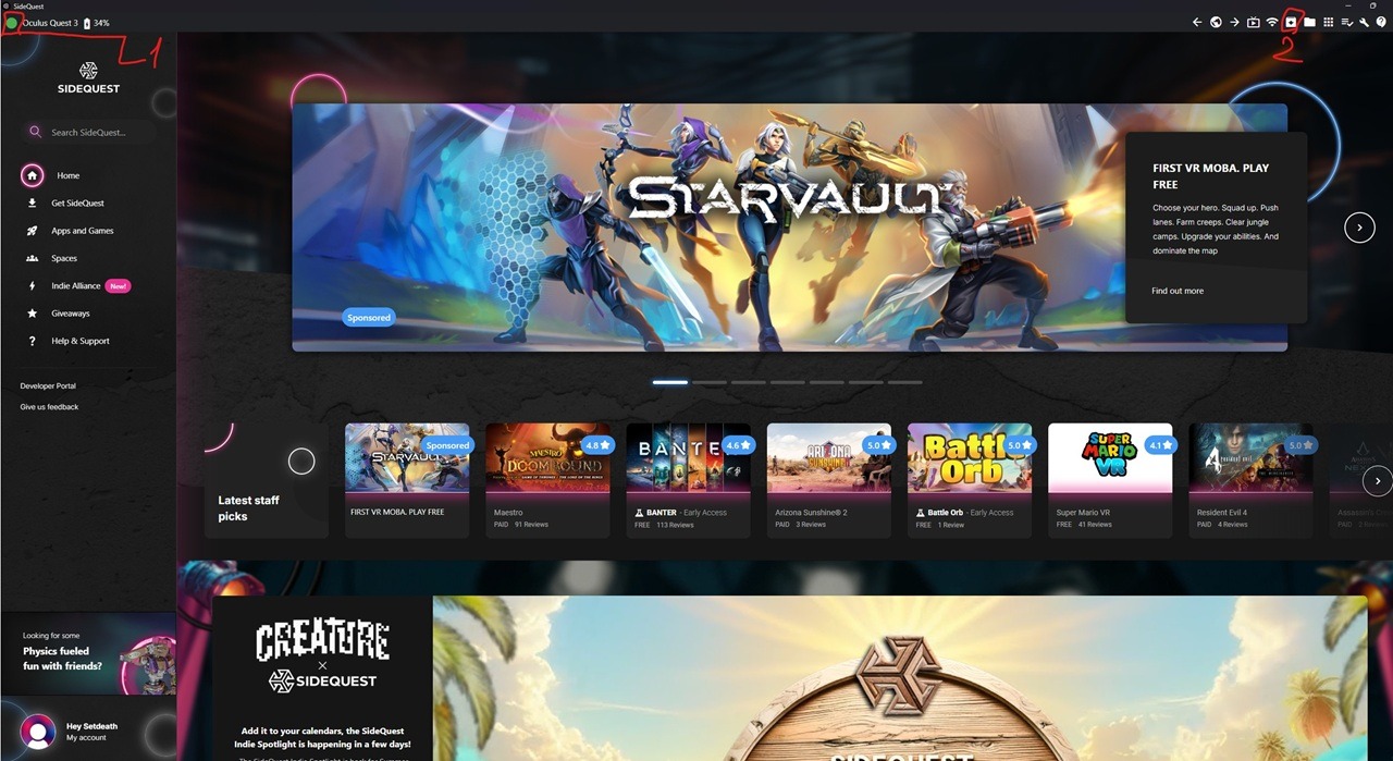 Instalar Quest Game Optimizer